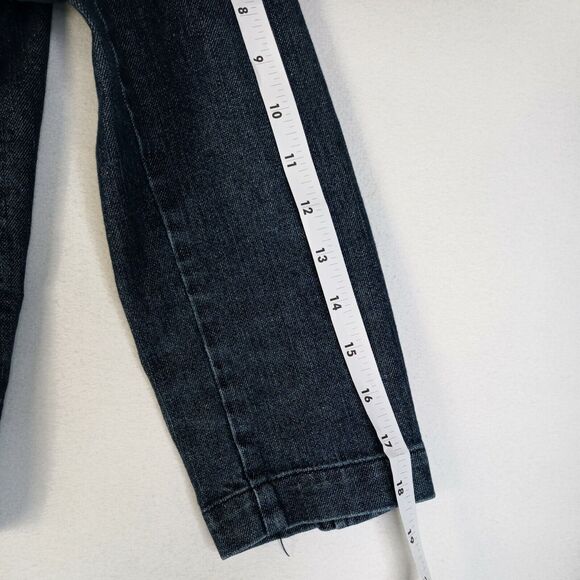 American Eagle Outfitters Stretch Size Medium Blue Jean Jacket - Picture 10 of 12